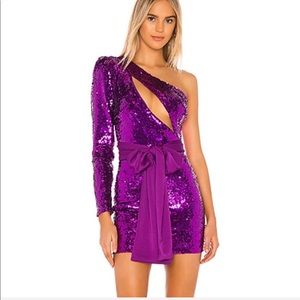 NBD Freya Mini asymmetric Dress one shoulder